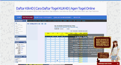 Desktop Screenshot of daftarklik4d.com